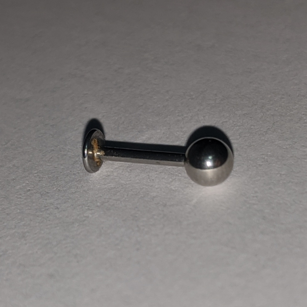 1mm flat end / ball end pericing jewelery